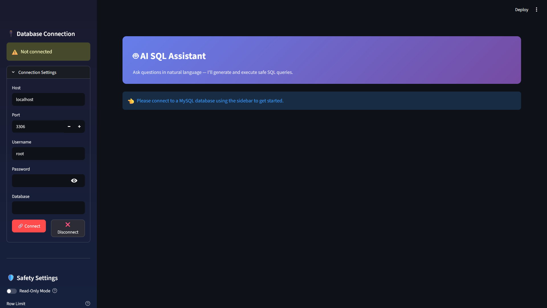 SQL Assistant Overview