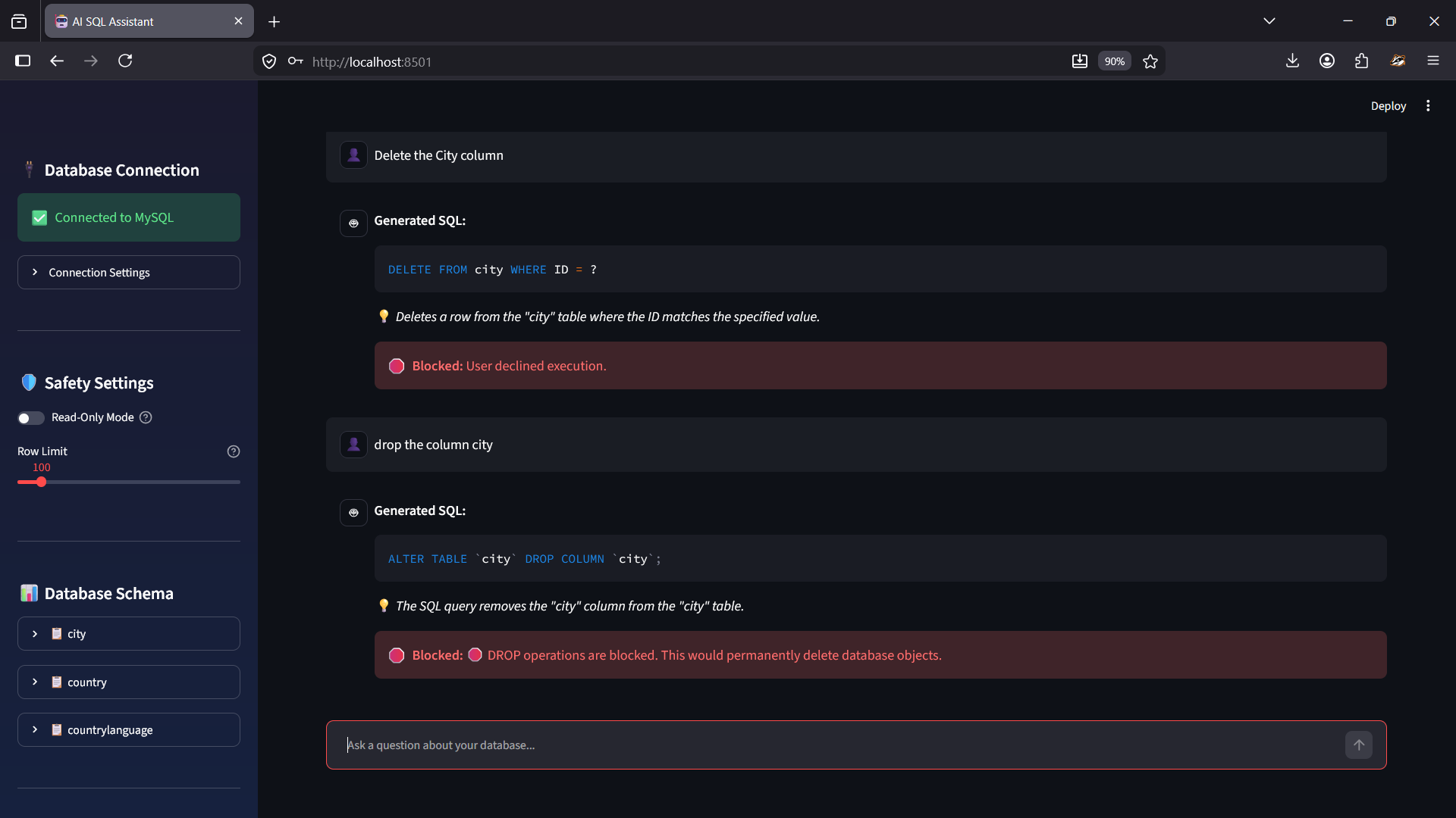 SQL Assistant Screenshot 6