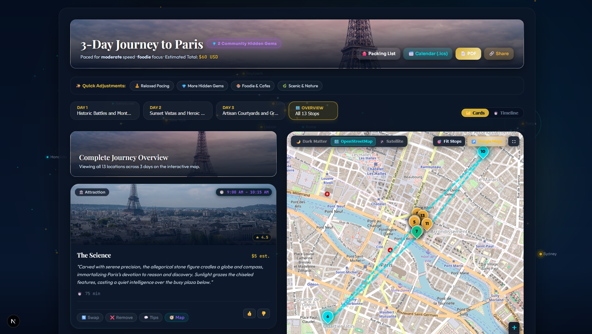 06 - Generated Daily Itinerary & Map